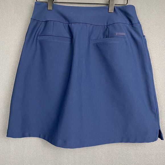 Adidas Golf Skirt Skort Women Size SL Navy 5 Pockets - Picture 2 of 11